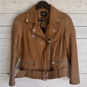 LAMARQUE Laeticia Suede Leather Jacket